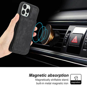Casekis Magnetic Cardholder Phone Case Black