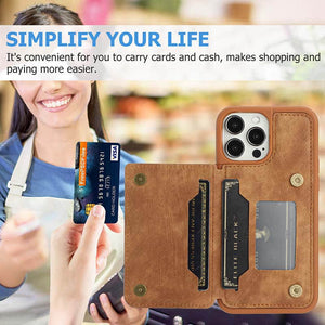 Casekis Magnetic Cardholder Phone Case Brown