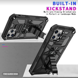 Casekis Armor Shockproof With Kickstand Phone Case Black