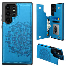 Load image into Gallery viewer, Casekis Mandala Embossed Phone Case for Galaxy S22 Ultra 5G Purple
