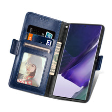 Load image into Gallery viewer, Casekis Plaid Wallet Phone Case Blue
