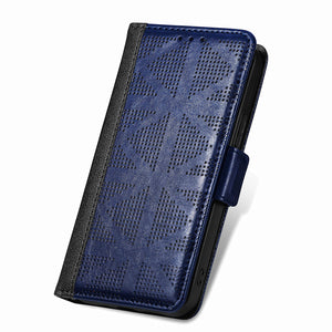 Casekis Plaid Wallet Phone Case Blue