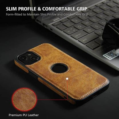 Luxury Leather Business Phone Case For iPhone