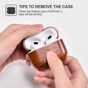 Casekis Genuine Leather Case for AirPods 3