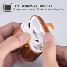 Load image into Gallery viewer, Casekis Genuine Leather Case With Keychain for AirPods Pro
