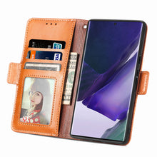 Load image into Gallery viewer, Casekis Plaid Wallet Phone Case Brown
