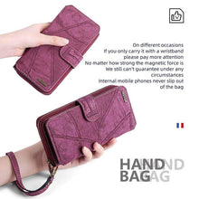 Load image into Gallery viewer, Multifunctional Zipper Wallet Detachable Card Case For Samsung Galaxy - Casekis
