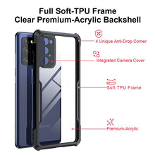 Load image into Gallery viewer, ANTI-FALL Slim Clear Back with Shockproof Soft TPU Bumper Frame Cover For Note 20 /Note 20 Ultra - Casekis
