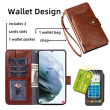 Load image into Gallery viewer, Samsung Galaxy Cardholder Case Zipper Wallet Leather Flip Phone Case - Casekis
