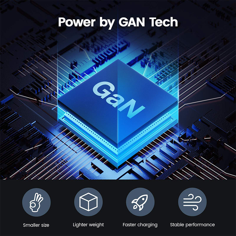 65W GaN Charger 3-Port PD Portable Charger