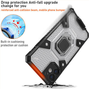 Casekis Super Cooling Armor Ring Honeycomb style Case for iPhone