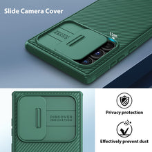 Load image into Gallery viewer, Casekis Slide Phone Lens Protection Green Case for Galaxy S22 Ultra 5G
