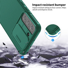 Load image into Gallery viewer, Casekis Slide Phone Lens Protection Green Case for Galaxy S22 5G
