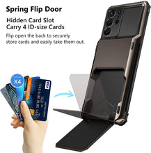 Load image into Gallery viewer, [Casekis] Travel Wallet Folder Card Slot Holder Case For Samsung S21 Ultra - Casekis
