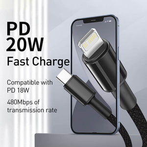 USB-C to Lightning Charge Cable PD 20W for iPhone
