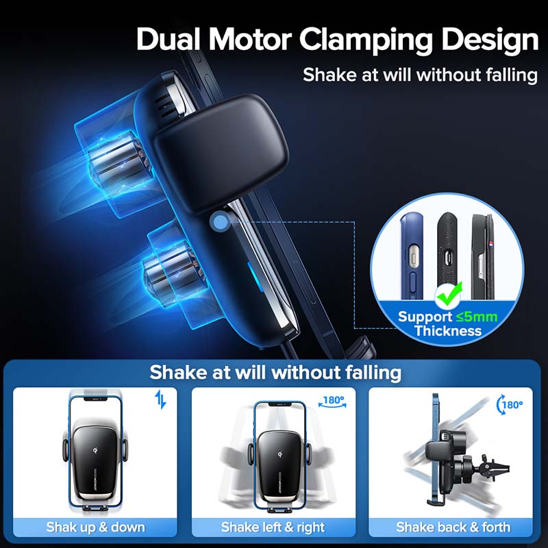 15W Qi Car Phone Holder Wireless Car Charger