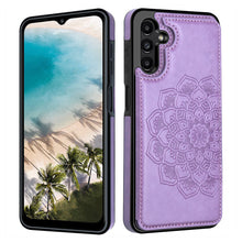 Load image into Gallery viewer, Casekis Mandala Embossed Phone Case Purple for Galaxy A14 5G
