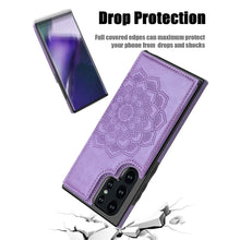 Load image into Gallery viewer, Casekis Mandala Embossed Phone Case for Galaxy S22 Ultra 5G Purple
