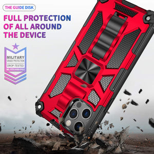 Casekis Armor Shockproof With Kickstand Phone Case Red