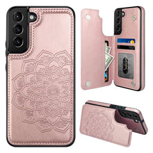 Load image into Gallery viewer, Casekis Mandala Embossed Phone Case for Galaxy S22 5G Purple
