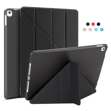 Load image into Gallery viewer, Leather Silicone Soft Back Cover Case For iPad - Casekis
