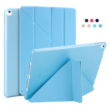 Load image into Gallery viewer, Leather Silicone Soft Back Cover Case For iPad - Casekis
