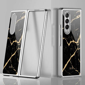 Casekis Plating Glass Phone Case for Galaxy Z Fold 3 5G