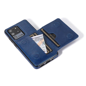 Magnetic Wallet Phone Case For Samsung Galaxy-Free Shipping - Casekis