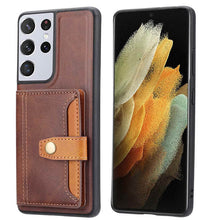 Load image into Gallery viewer, CASEKIS Leather Card Bag Multi-Function Mobile Phone Case For Samsung Galaxy - Casekis
