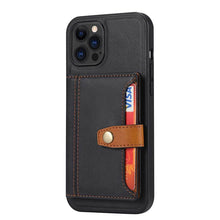 Load image into Gallery viewer, CASEKIS Leather Card Bag Multi-Function Phone Case For Apple iPhone - Casekis
