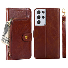 Load image into Gallery viewer, Samsung Galaxy Cardholder Case Zipper Wallet Leather Flip Phone Case - Casekis
