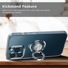 Load image into Gallery viewer, Casekis Crystal Clear Slim Ring Holder Phone Case for iPhone
