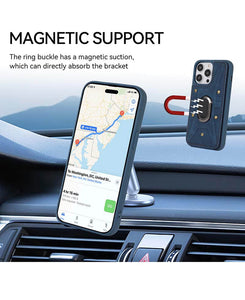 Casekis Magnetic Holder Wallet Phone Case Blue