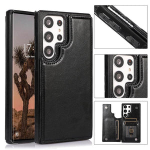 Casekis Leather Wallet Phone Case Black