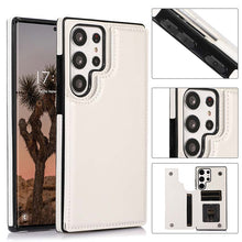 Load image into Gallery viewer, Casekis Leather Wallet Phone Case White
