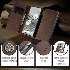 Casekis Retro Wallet Case For Pixel 7 Pro 5G