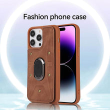 Load image into Gallery viewer, Casekis Magnetic Holder Wallet Phone Case Brown
