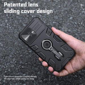 Casekis Camera Shield Armor Magnetic Phone Case Blue