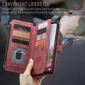 Casekis Leather Zipper Phone Case For Galaxy A13 5G