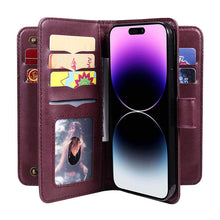 Load image into Gallery viewer, Casekis Large Capacity Cardholder Phone Case Red

