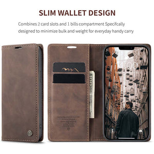 Casekis Retro Wallet Case For iPhone 13 Pro