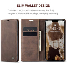 Load image into Gallery viewer, Casekis Retro Wallet Case For iPhone 13
