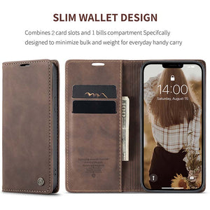 Casekis Retro Wallet Case For iPhone 13 mini