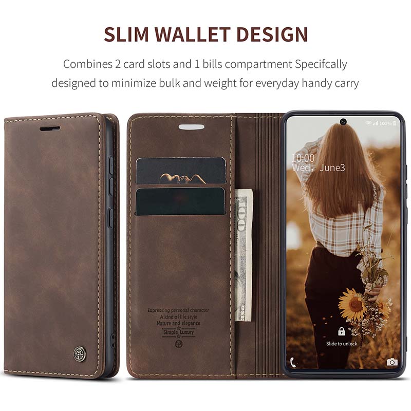Casekis Retro Wallet Case For Galaxy A51 4G