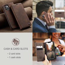 Load image into Gallery viewer, Casekis Retro Wallet Case For iPhone 14 Plus
