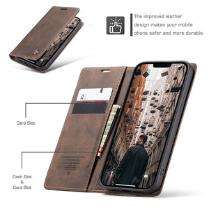 Casekis Retro Wallet Case For iPhone 13 Pro