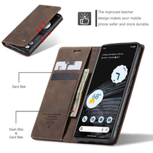 Load image into Gallery viewer, Casekis Retro Wallet Case For Pixel 7 5G
