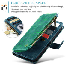 Load image into Gallery viewer, Casekis Leather Zipper Phone Case For iPhone 14 Pro Max

