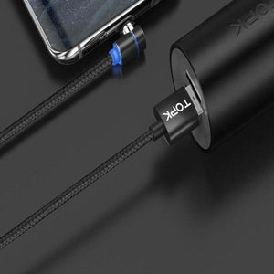 3 in 1 360° Magnetic Charging Cable for Huawei iPhone Samsung - Casekis