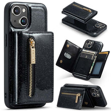 Load image into Gallery viewer, Casekis Glitter Cardholer Magnetic Phone Case for iPhone 14 Plus
